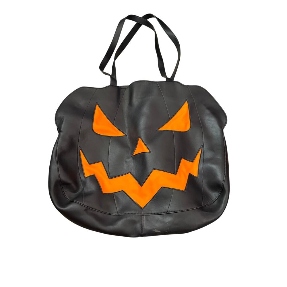 Trickz N’ Treatz Stay Grinning Pumpkin Tote Bag Dolls Kill Halloween Purse
